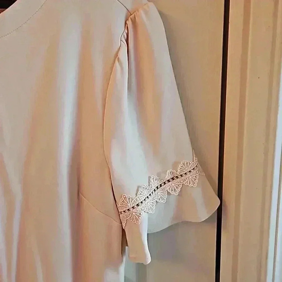 The Limited Peach Ballet Barbie Cottagecore Angelcore Pastel Ruffle Sleeve Sz XL - Picture 4 of 6